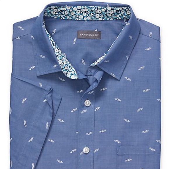 van heusen never tuck long sleeve shirt